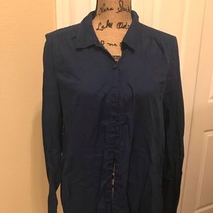 H&M Blouse Blue button dow  size 12
